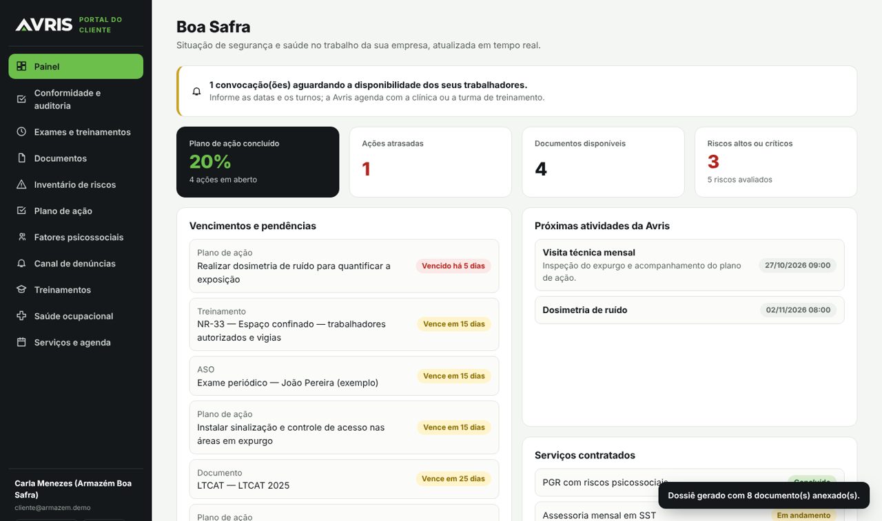 O que o Auditor-Fiscal vê pelo link temporário